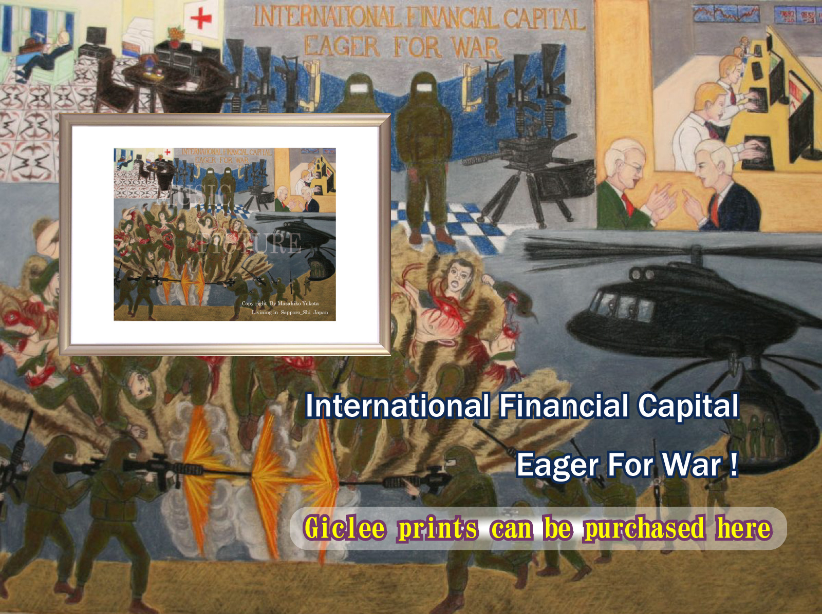 Link image to jump to the list of works for sale